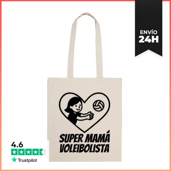 Bolsa De Tela Super Mamá Voleibolista Voleibol LaTostadora