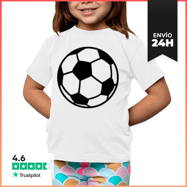 Camiseta Clásica Para Niños Pelota De Fútbol LaTostadora