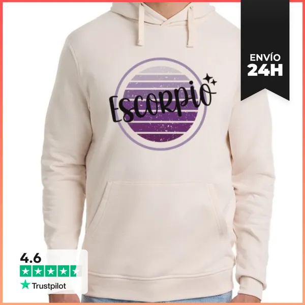 Sudadera Unisex Con Capucha Sudadera Capucha Zodiaco Escorpio