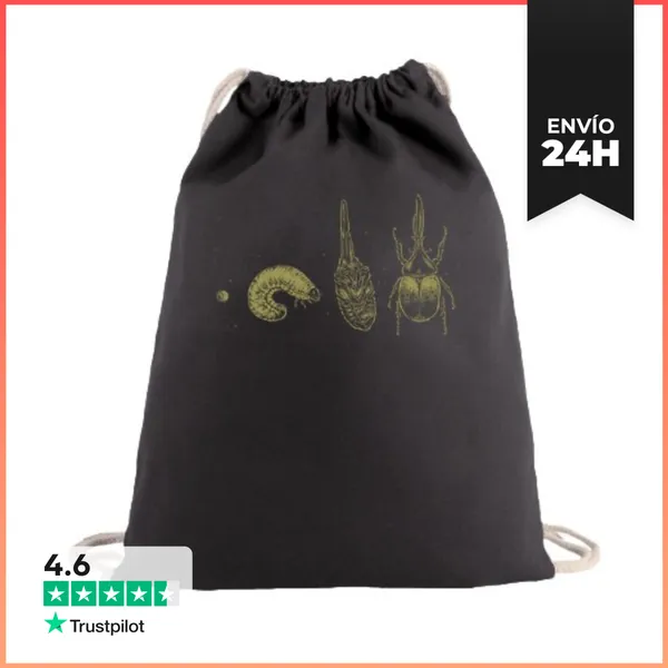Mochila Saco Con Cuerdas Beetle Life Cycle LaTostadora