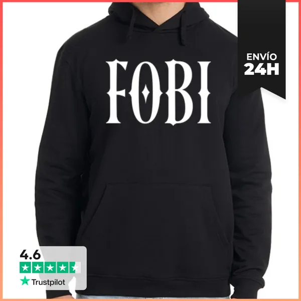 Sudadera Unisex Con Capucha Fobia Miedo A Ser Incluido Blanco