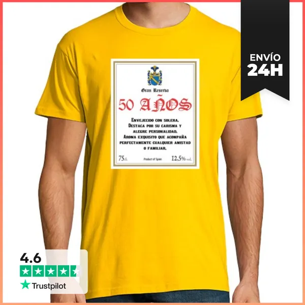 Camiseta Hombre Clásica Gran Reserva 50 Años LaTostadora