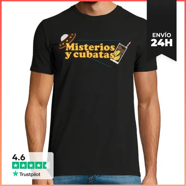 Camiseta Hombre Clásica CAMISETA MISTERIOS Y CUBATAS LaTostadora