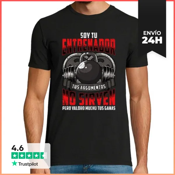 Camiseta Hombre Clásica Entrenador Coach Gimnasio No Valen