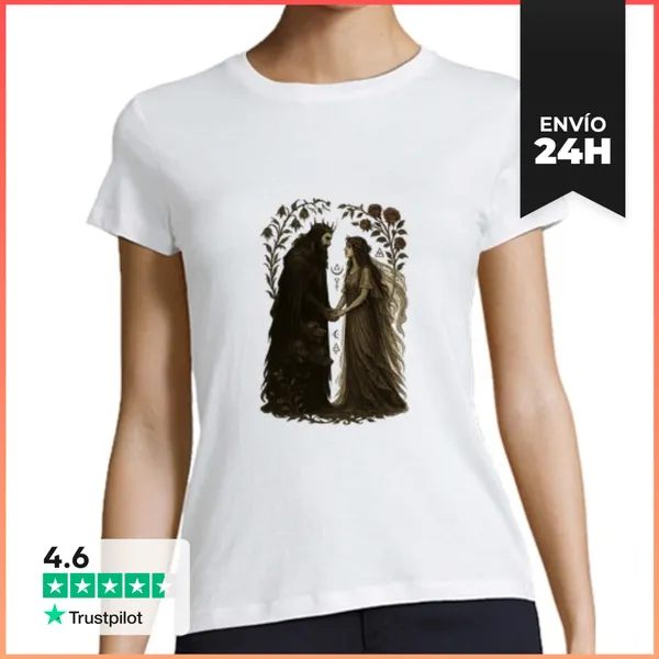Camiseta Mujer Clásica Hades Y Perséfone Para Siempre LaTostadora