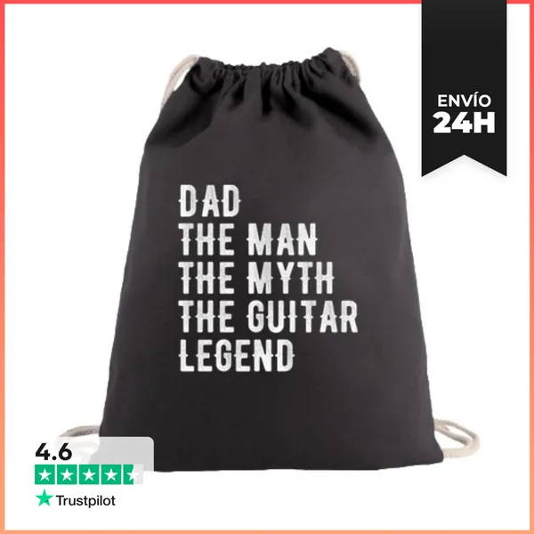 Mochila Saco Con Cuerdas Papá El Hombre El Mito Leyenda De La