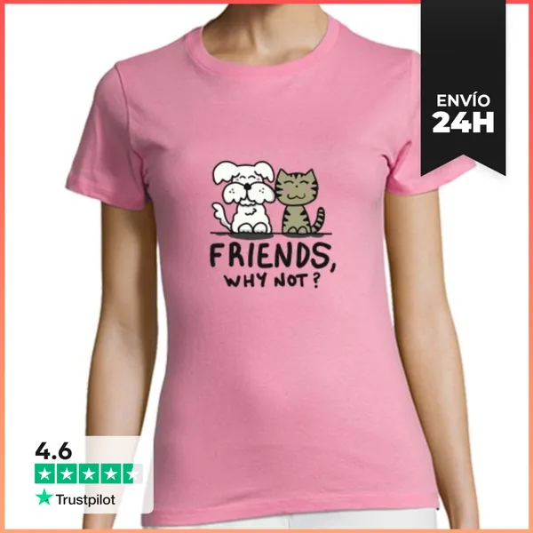 Camiseta Mujer Clásica Friends, Why Not? LaTostadora
