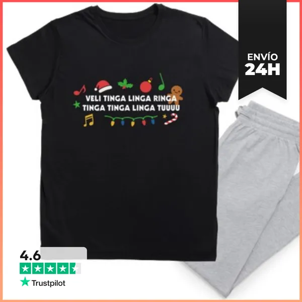Pijama TINGA LINGA RINGA - VILLANCICO HINDÚ LaTostadora