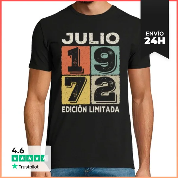 Camiseta Hombre Clásica Edición Julio 1972 LaTostadora