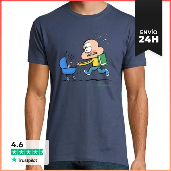 Camiseta Hombre Clásica Padre Primerizo LaTostadora