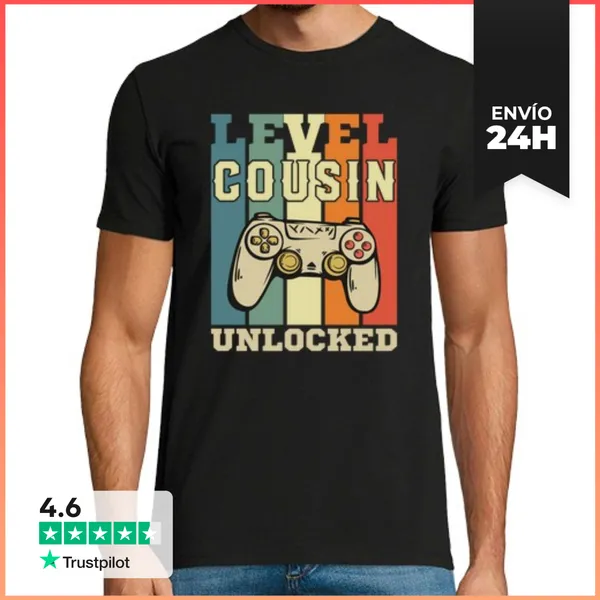 Camiseta Hombre Clásica Primo Nivel Primo Desbloqueado