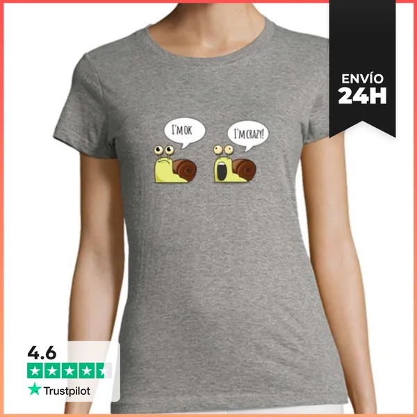 Camiseta Mujer Clásica Caracoles Bipolares LaTostadora