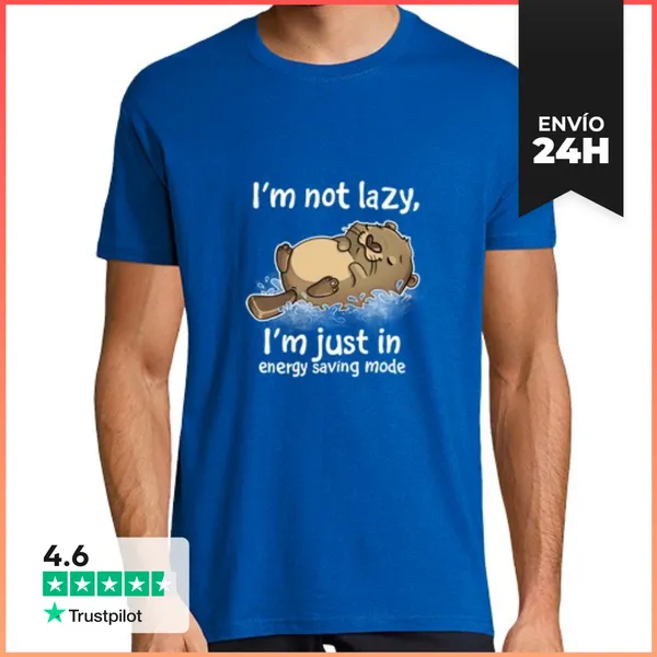 Camiseta Hombre Clásica Modo De Ahorro De Energía LaTostadora