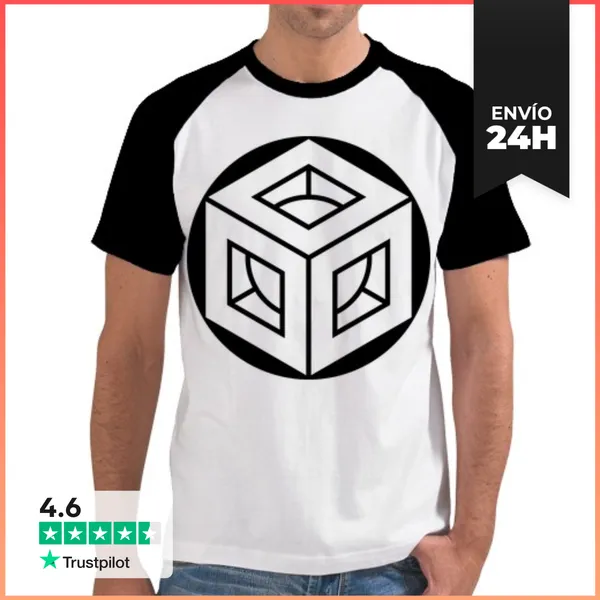 Camiseta Hombre, Estilo Béisbol Diseño De Círculo De Cultivo Del