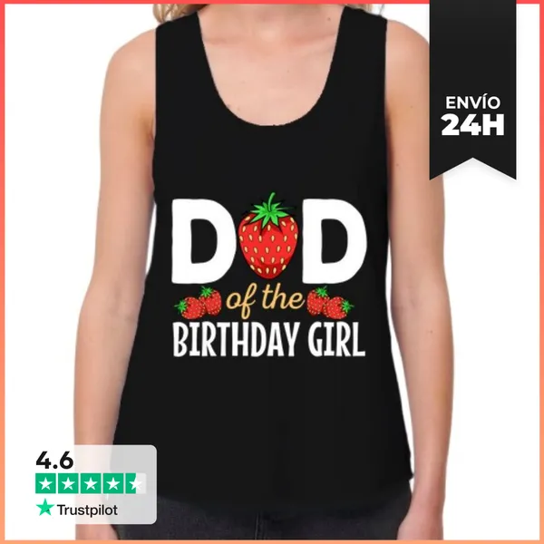 Camiseta Mujer Sin Mangas, Loose Fit Papá De La Niña De