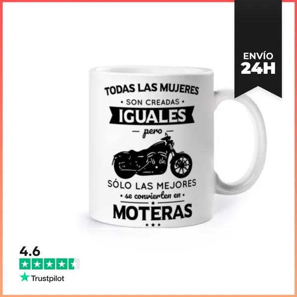 Taza Mujeres Iguales Mejores Moteras LaTostadora