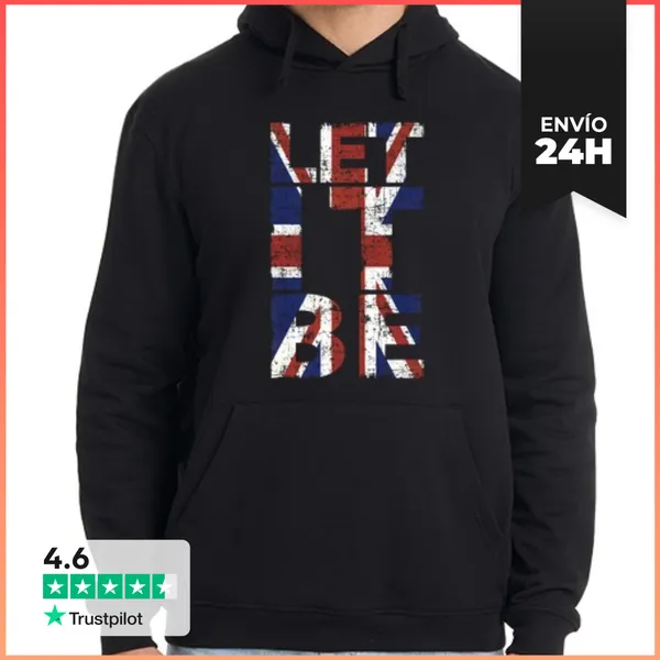 Sudadera Unisex Con Capucha Let It Be LaTostadora