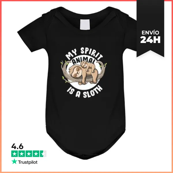 Body Bebé Mi Espíritu Animal Es Un Perezoso Lindo LaTostadora