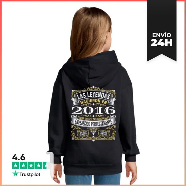 Sudadera Para Niños Con Capucha Las Leyendas Nacieron En 2016