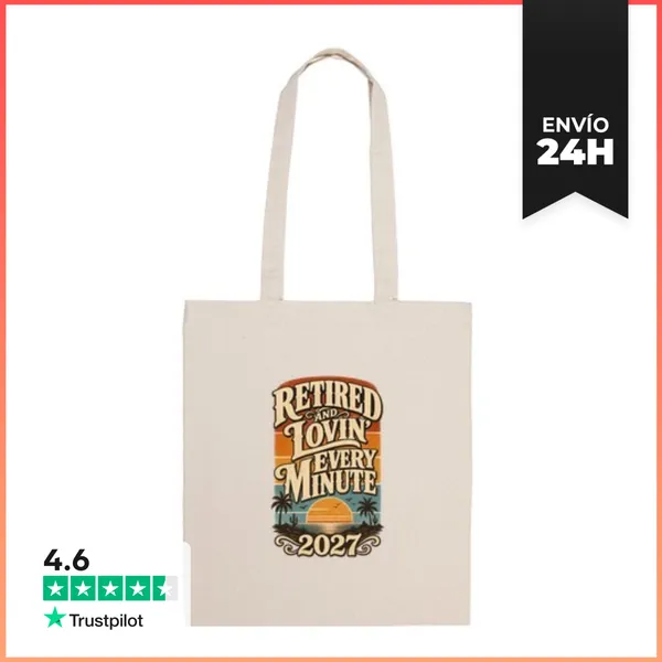 Bolsa De Tela Vintage Sunset - Retired 2027 And Loving Every