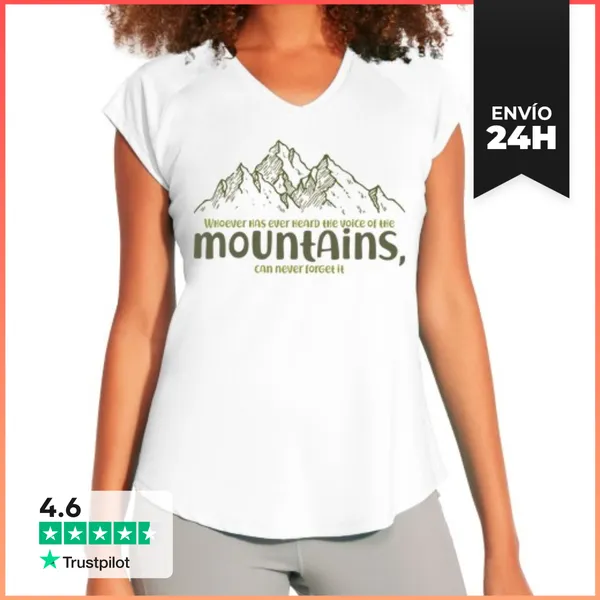 Camiseta Deportiva Mujer The Voice Of The Mountains LaTostadora