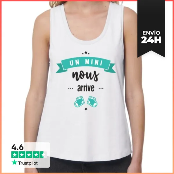 Camiseta Mujer Sin Mangas, Loose Fit Nos Viene Un Mini