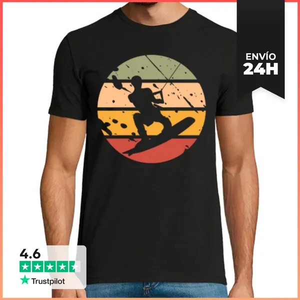 Camiseta Hombre Clásica Wakeboard Wakeboard LaTostadora