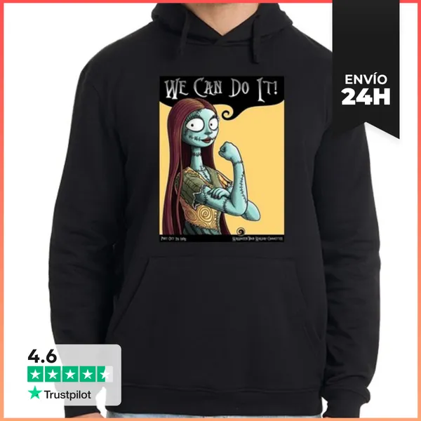 Sudadera Unisex Con Capucha Sally Can Do It! LaTostadora