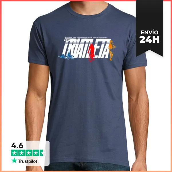 Camiseta Hombre Clásica Soy Triatleta LaTostadora