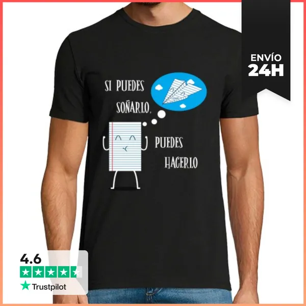 Camiseta Hombre Clásica Si Puedes Soñarlo... LaTostadora