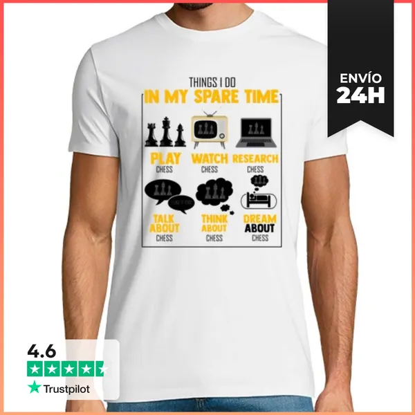 Camiseta Hombre Clásica Cosa Chistosa Hacer Mi Tiempo Libre Jugar