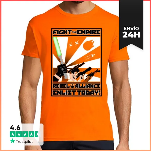 Camiseta Hombre Clásica Propaganda Rebelde LaTostadora