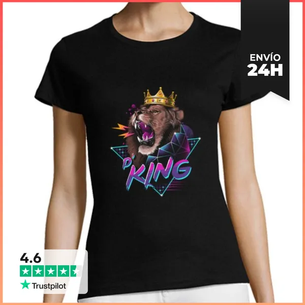 Camiseta Mujer Clásica Rad King Shirt Mujeres LaTostadora