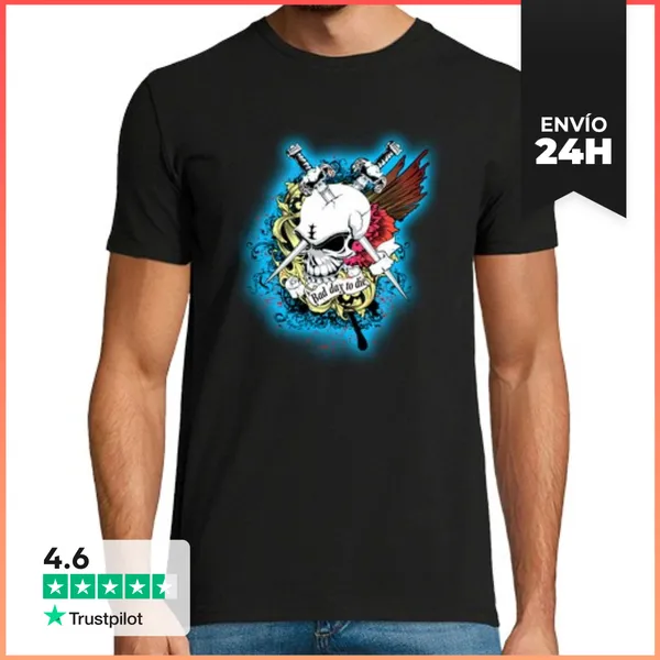 Camiseta Hombre Clásica Bad Day To Die (H) LaTostadora
