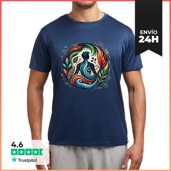 Camiseta Deportiva Hombre Conexión Y Meditación LaTostadora