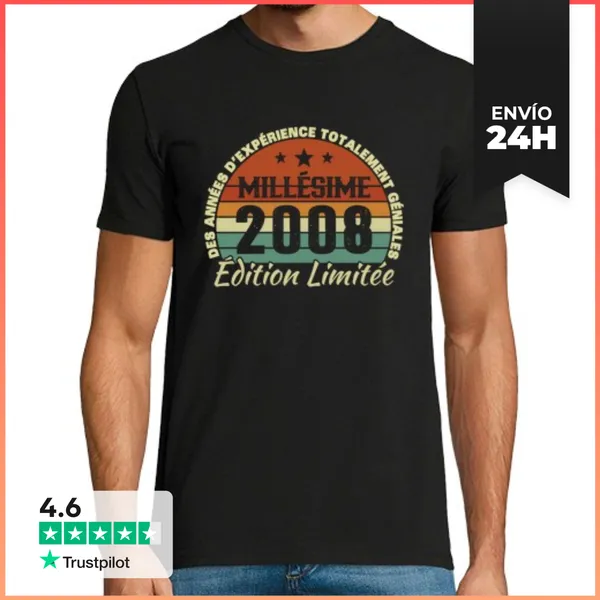 Camiseta Hombre Clásica 18 Años Regalo De Cumpleaños Vintage 20