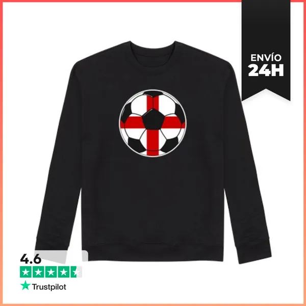 Sudadera Unisex Equipo De Fútbol Inglaterra LaTostadora