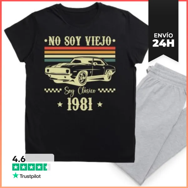 Pijama NO SOY VIEJO SOY CLÁSICO AÑO 1981 LaTostadora
