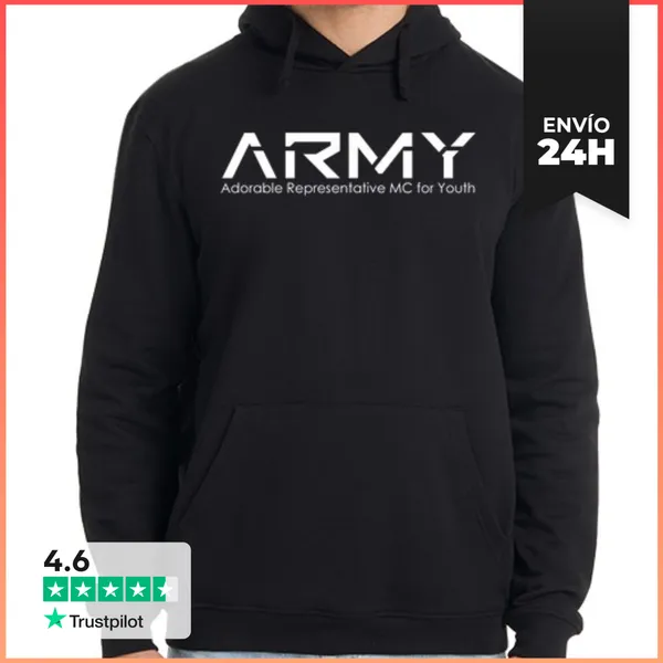 Sudadera Unisex Con Capucha BTS ARMY LaTostadora