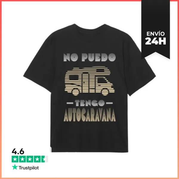 Camiseta Oversize No Puedo Tengo Autocaravana Camiseta Oversize