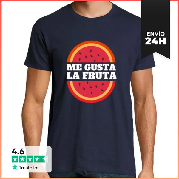 Camiseta Hombre Clásica Me Gusta La Fruta LaTostadora