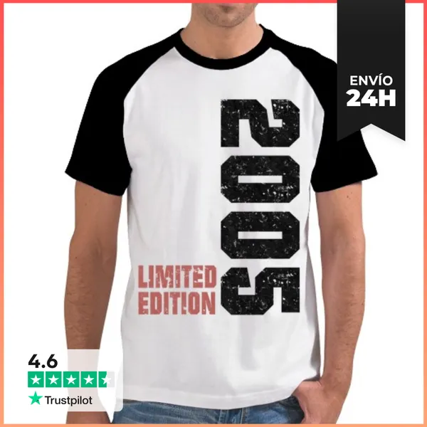 Camiseta Hombre, Estilo Béisbol Cumpleaños Edición Limitada 2005