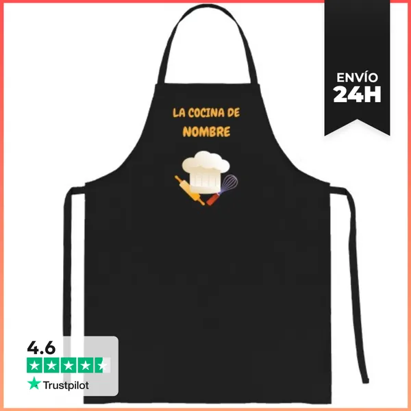 Delantal La Cocina De Nombre Personalizable Regalos Pareja Hombre