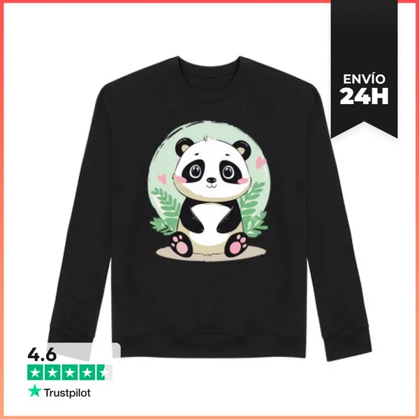 Sudadera Unisex Panda Kawaii LaTostadora