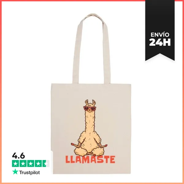 Bolsa De Tela Llama Yoga Lamaste Namaste Meditación LaTostadora