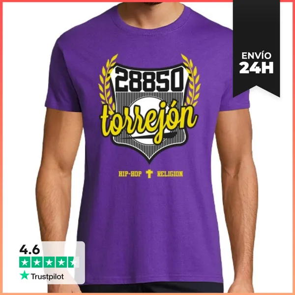 Camiseta Hombre Clásica HipHop Torrejón De Ardoz - 28850