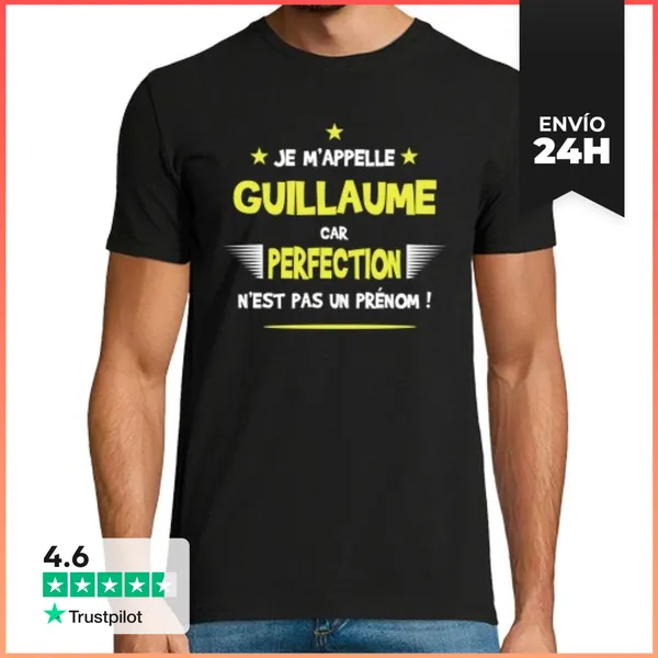 Camiseta Hombre Clásica Humor De Guillaume Y Regalo Divertido