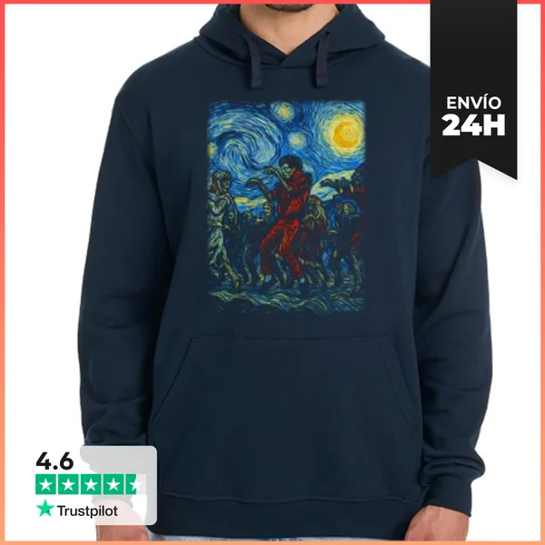 Sudadera Unisex Con Capucha Scary Night LaTostadora