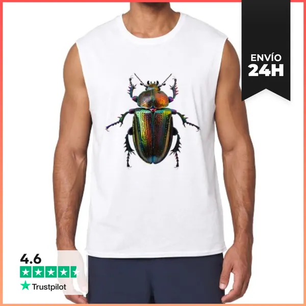 Camiseta Sin Mangas Escarabajo Brillante LaTostadora