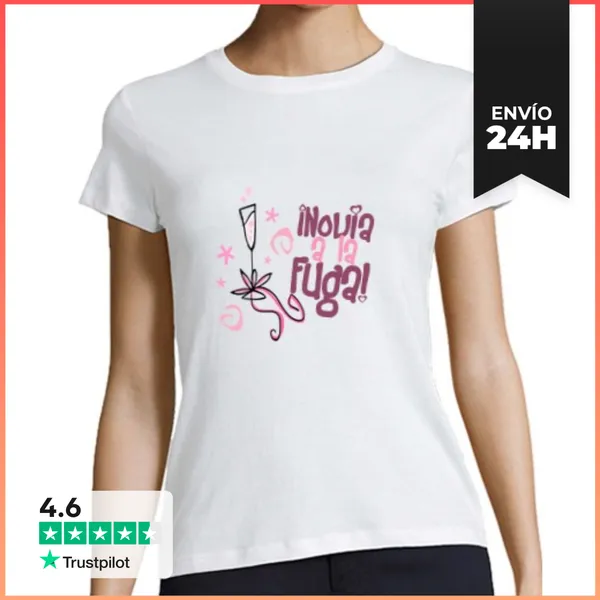 Camiseta Mujer Clásica ¡Novia A La Fuga! LaTostadora